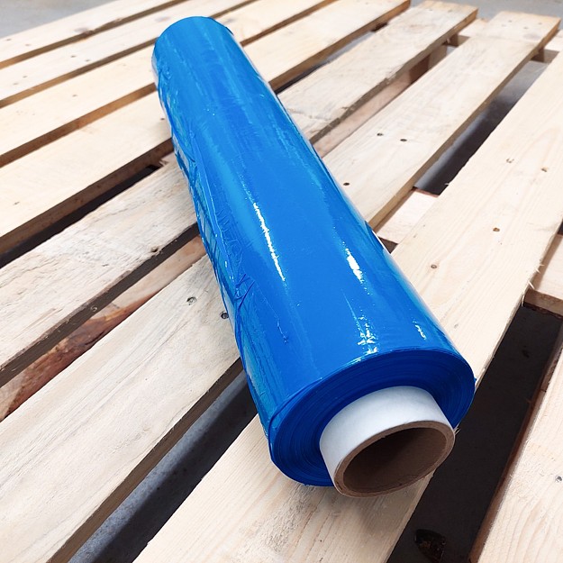 Ruční stretch fólie MODRÁ 3 kg - 23 my / 500 mm