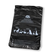Vrecká na psie exkrementy čierne 20 x 28 cm - blok 50 ks