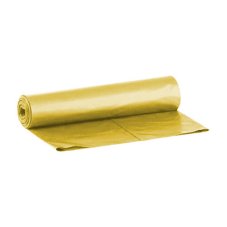 Igelitové vrecia LDPE 120L 40my ŽLTÉ - rolka 25 ks