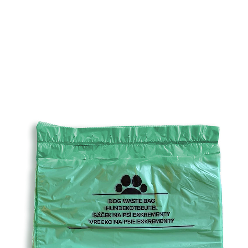 Vrecká na psie exkrementy zelené 20 x 28 cm - blok 50 ks