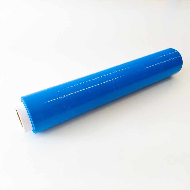 Ruční stretch fólie MODRÁ 2,1 kg - 23 my / 500 mm