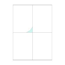 Etikety 105 × 148 mm biele matné 4 ks/A4 (100 listov)