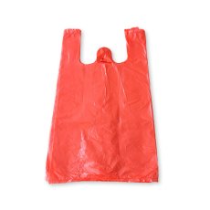 Mikroténová taška trhacia ČERVENÁ - 10 kg - 28 x 50 cm - blok 100 ks