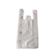 Mikrotenová taška trhacia BIELA - 4 kg - 25 x 45 cm - blok 100 ks