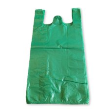 Mikrotenová taška trhacia ZELENÁ - 15 kg - 36 x 70 cm - blok 100 ks