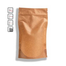 Vrecká Doypack, 1000ml, Kraft/PET/PE, 100 ks/bal