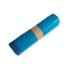 Igelitové vrecia na odpad ZAŤAHOVACIE 120L MODRÉ - 70 x 110 cm - rolka 25 ks