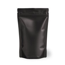 Vrecká Doypack, 250 g, Kraft/HB-PET/PE, čierne S VENTILOM, 100 ks/bal