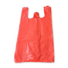 Mikrotenová taška trhacia ČERVENÁ - 15 kg - 36 x 70 cm - blok 100 ks
