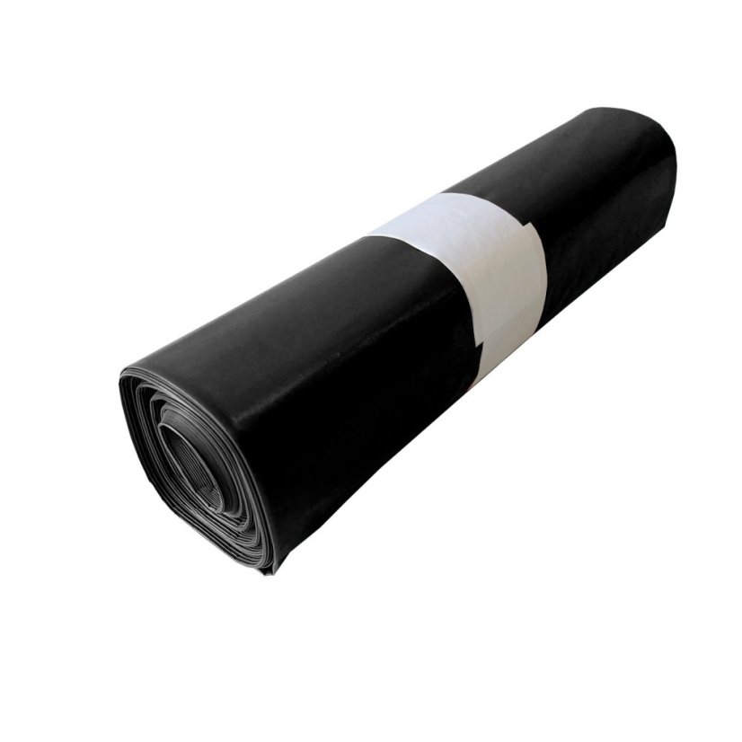 Igelitové vrecia LDPE 120L SILNÉ 80my ČIERNE - rolka 15 ks