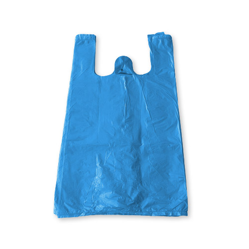 Mikrotenová taška trhacia MODRÁ EXTRA PEVNÁ - 10 kg - 28 x 50 cm - blok 100 ks
