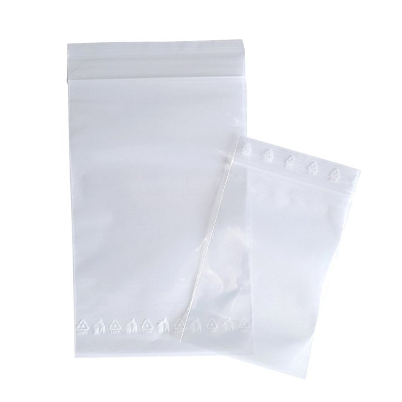 Uzatvárateľný ZIP sáčok 100 x 150 mm, 100 ks / bal