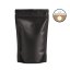 Sáčky Doypack, 100g, KRAFT/HB-PET/PE, ČERNÉ S VENTILEM, 100 ks / bal