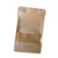 Vrecká Doypack, 3000 ml, KRAFT/PET/PE s okienkom, ZAOBLENÉ ROHY, 100 ks / bal