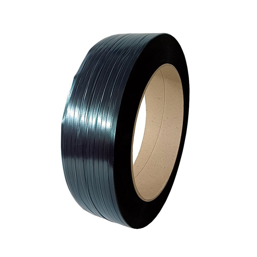 PP vázací páska ČERNÁ 15 x 0,60mm dutinka 406 návin 2000m