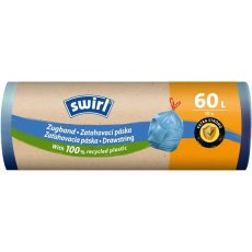 SWIRL Zaťahovacie vrecia na odpad 60L - 62 x 66 cm - rolka 10 ks