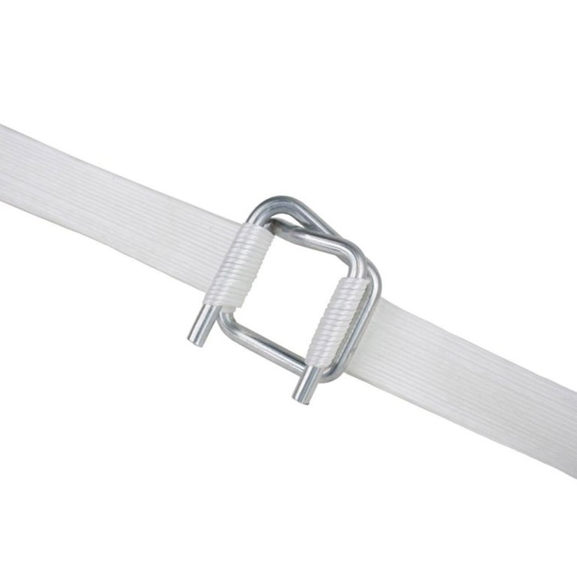 Drôtená viazacia spona pre pásku PES (PET, PP) 16 mm, pozinkovaná - 1000 ks