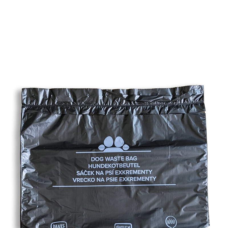 Sáčky na psí exkrementy černé 20 x 28 cm - blok 50 ks