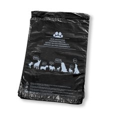 Vrecká na psie exkrementy čierne 20 x 28 cm - blok 50 ks