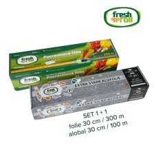 Výhodný balíček Fresh'n'Roll - Potravinová fólie 30cm / 300m + Alobal 30cm / 100m
