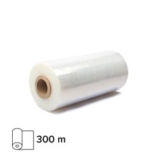 Ruční stretch fólie TRANSPARENT 25 cm - 300 m - 23 my / 250 mm