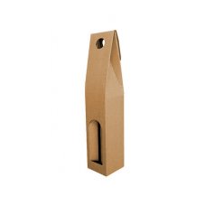 Krabice na víno, HNĚDÁ, 1 láhev, 300x80x80mm, bal. 10 ks