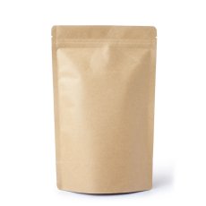 Vrecká Doypack, 3000ml, Kraft/PET/PE, ZAOBLENÉ ROHY, 100 ks/bal