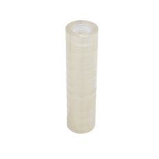 Kancelárska izolepa TRANSPARENT - lepiaca páska 19mm x 33m (balenie 8 ks)