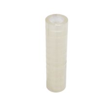 Kancelárska izolepa TRANSPARENT - lepiaca páska 19mm x 33m (balenie 8 ks)